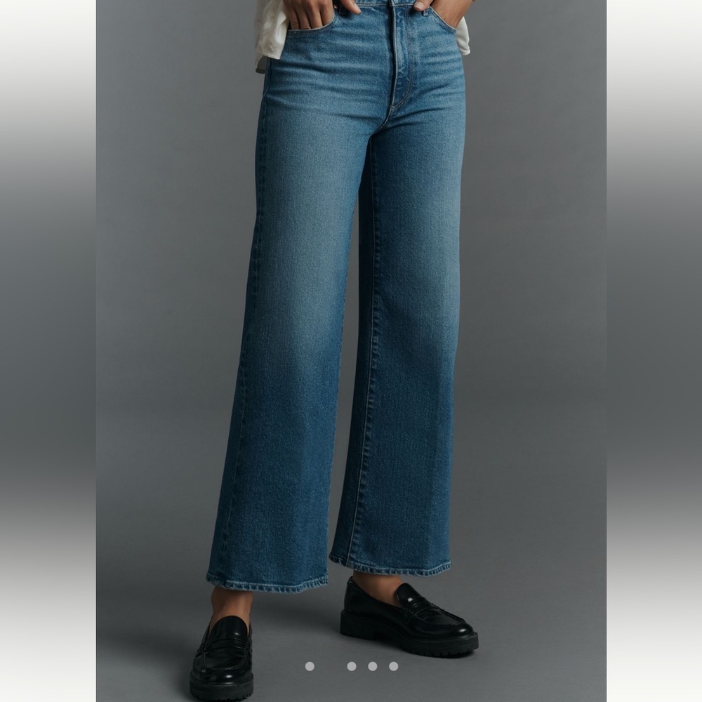 Paige - Sasha High Rise Wide-Leg Ankle Jeans - Zibeth